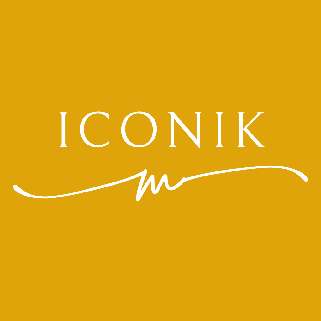 Logo iconik m jaune transparent carre