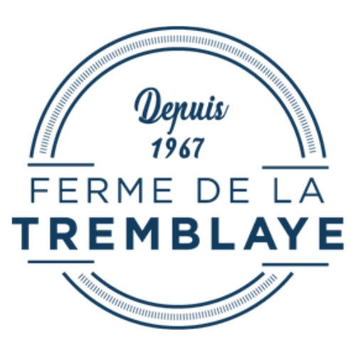 Logo bleu sur blanc