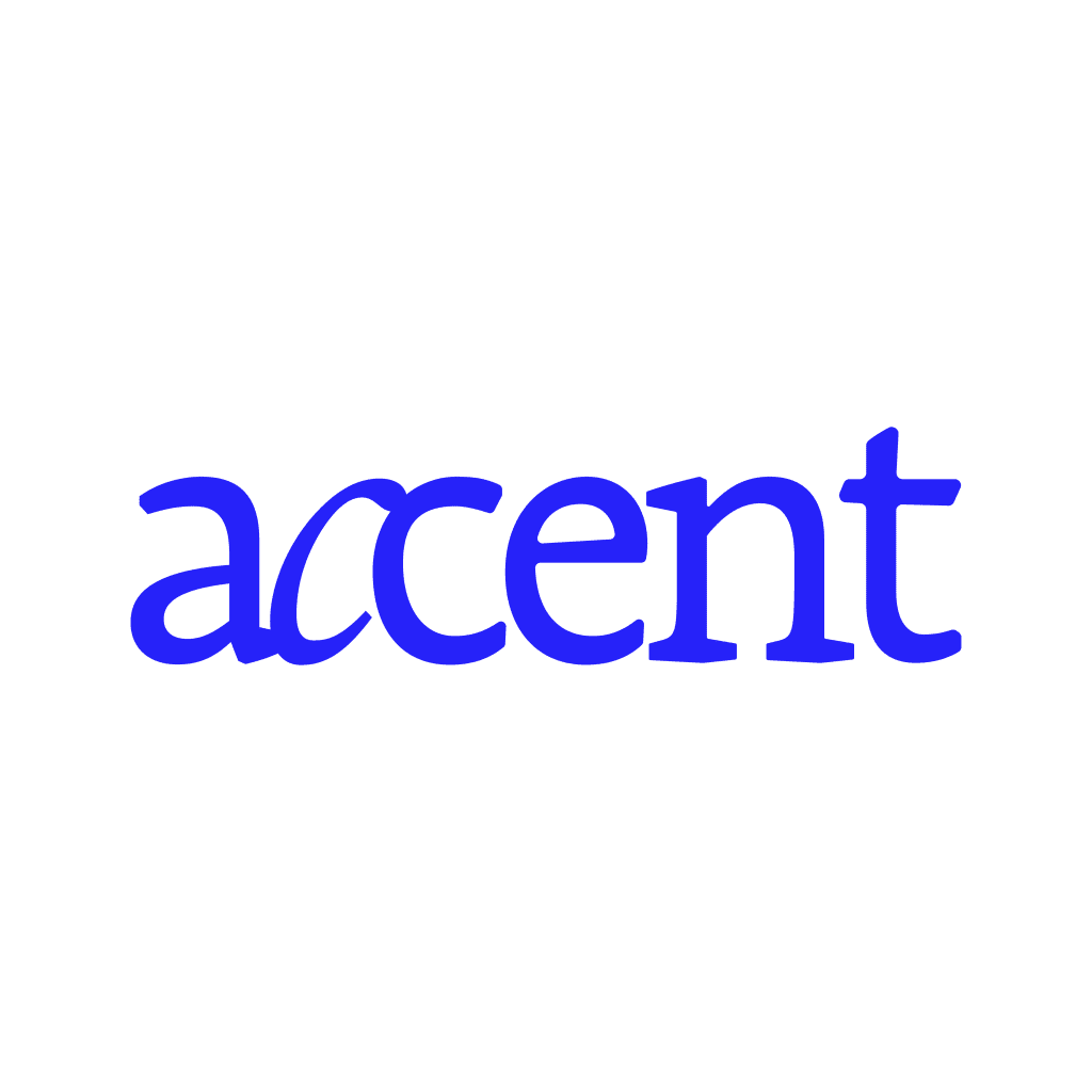 Logo accent bleu