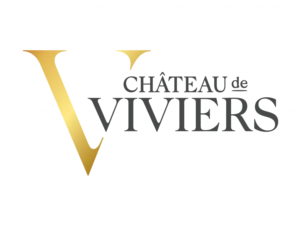Chateau de viviers logo gold and grey rgb